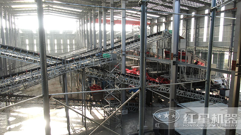 石子機(jī)生產(chǎn)線多少錢一套，附現(xiàn)場案例